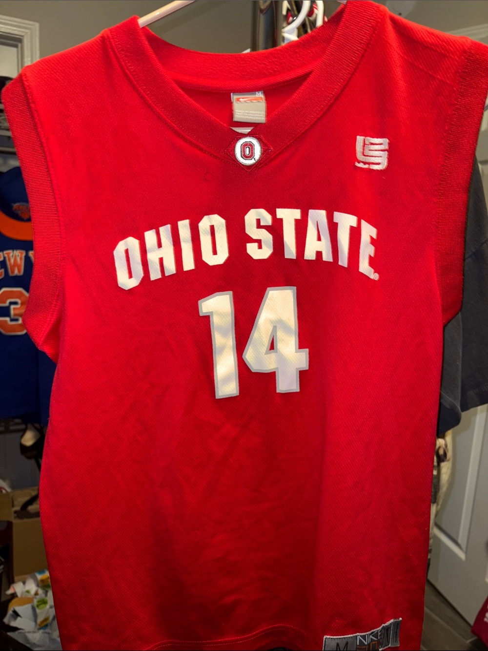 Nike Ohio State Red Basketball Jersey - #14 medium